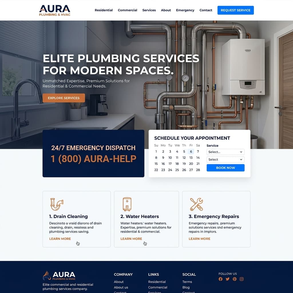 AquaFlow Commercial Plumbing Dispatcher Hub