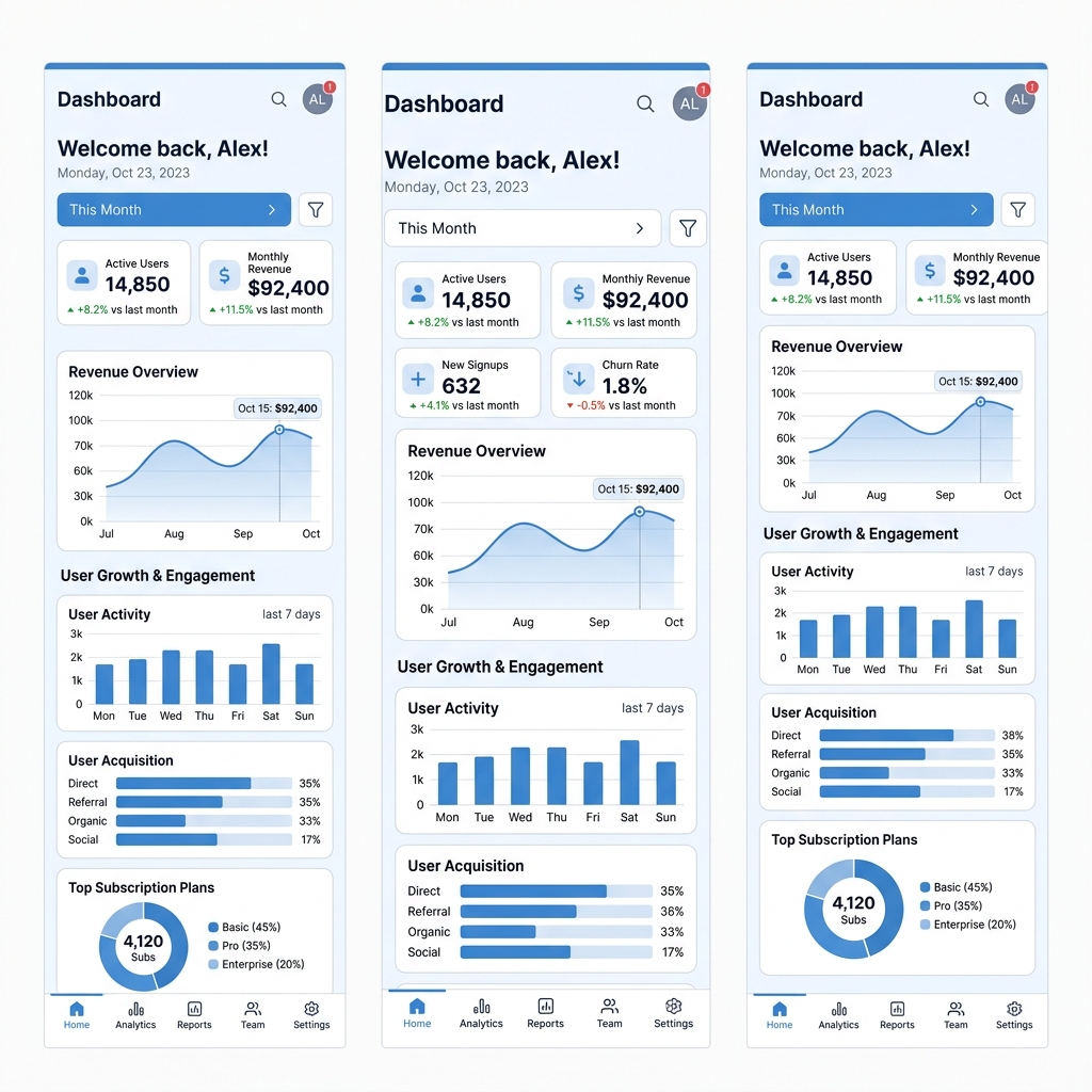 Saas Analytics Mobile