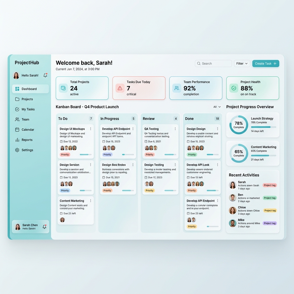 Vortex Task Dashboard