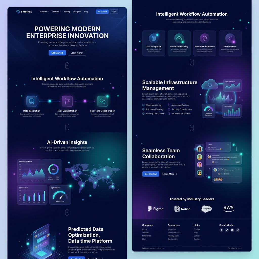 Web Landing Mockup