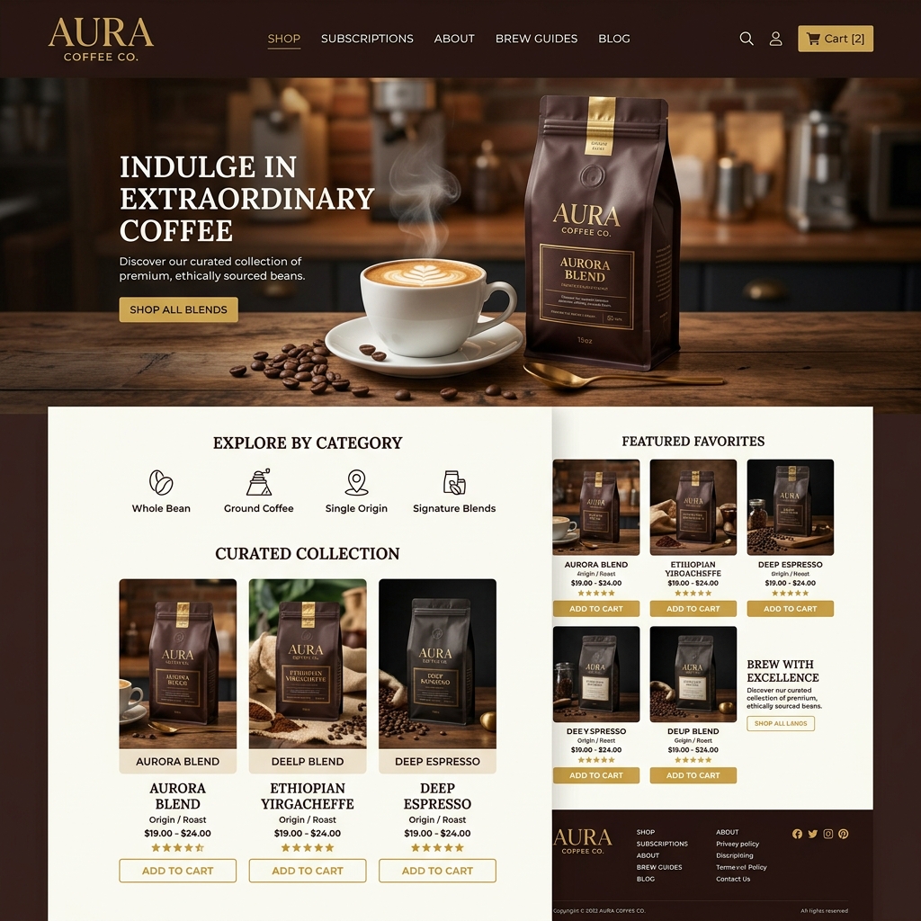 Wordpress Coffee Woocommerce